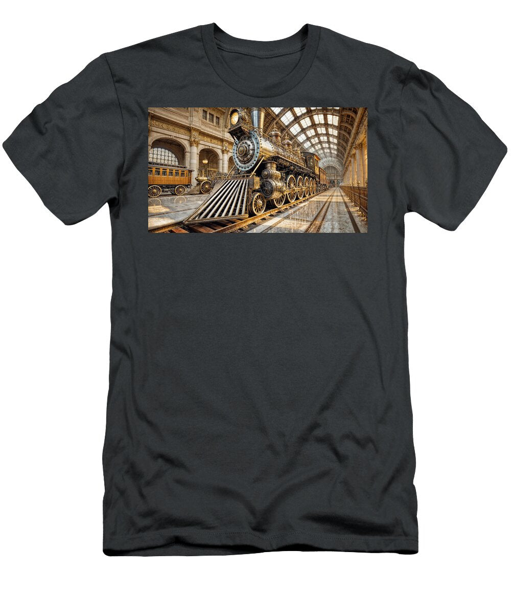 1878 Paris Expo Train Quantum Pizza T-Shirt
