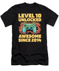 19 10 Year Old Gamer Gaming 10th Birthday Level 10 Unlocked Crazy Squirrel T-Shirt