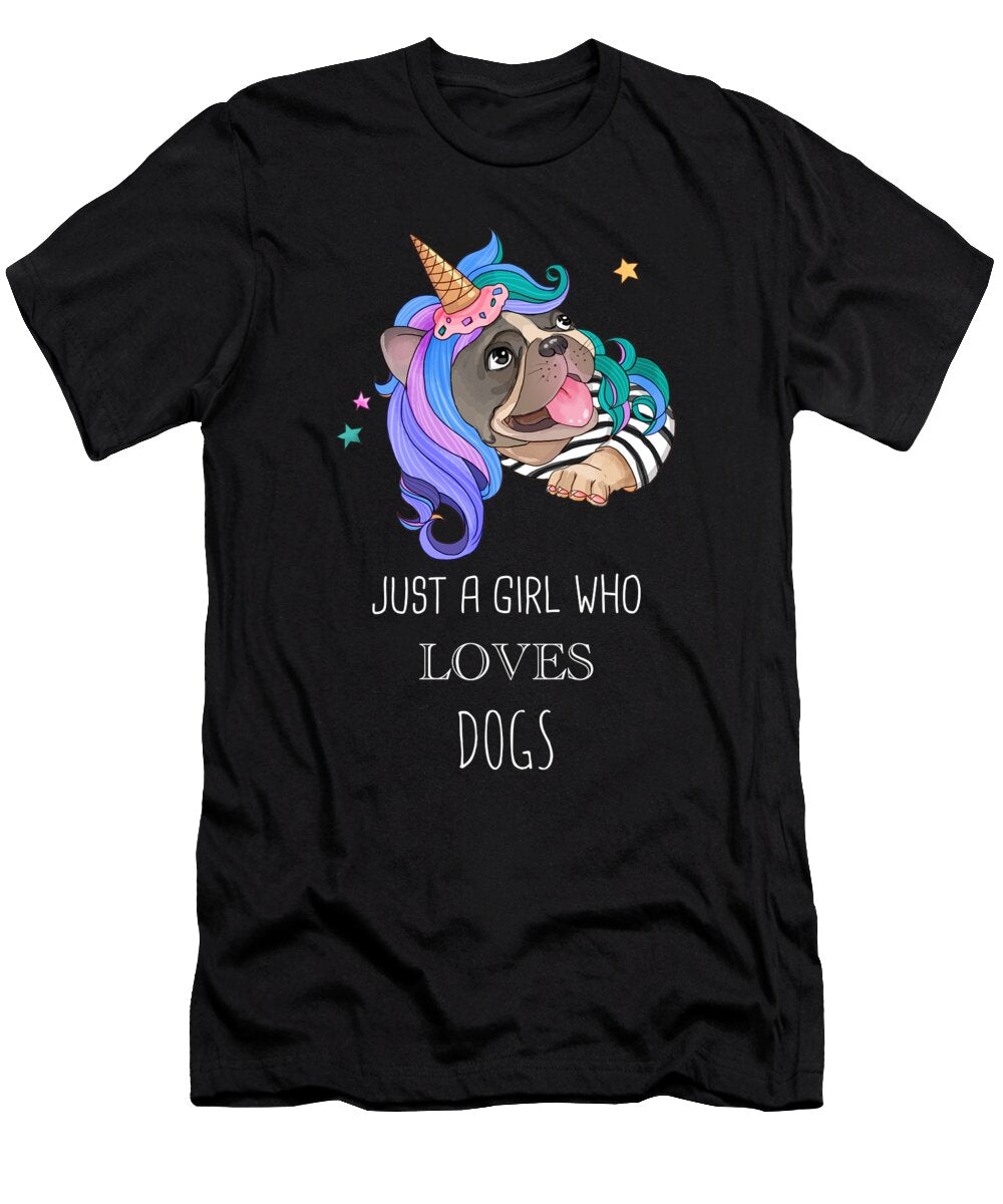 19 Just a Girl Who Loves Dogs Funny Dog Cynto T-Shirt