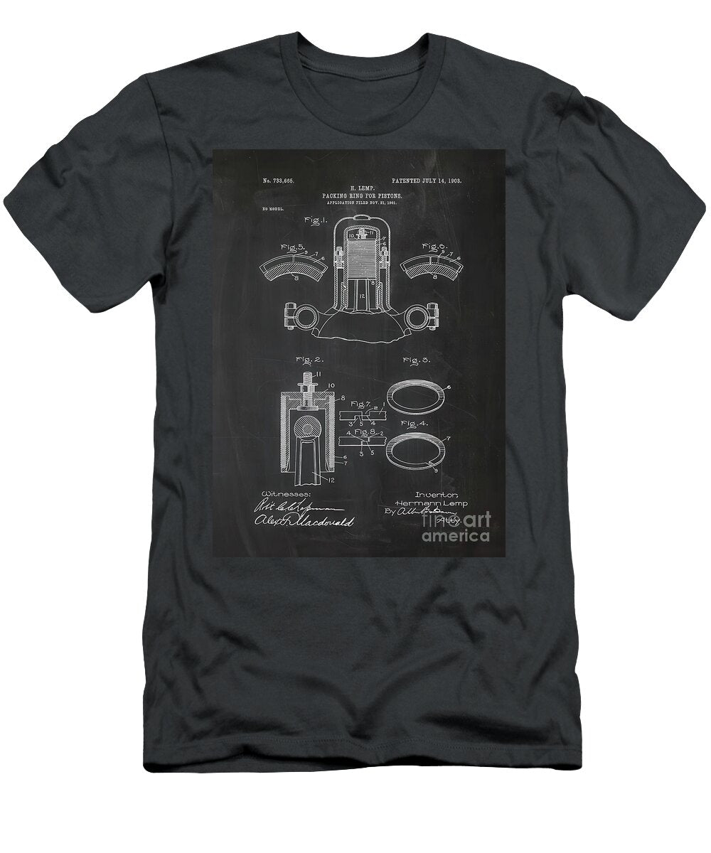 1901 Packing Ring 4 Piston Christian Hall T-Shirt