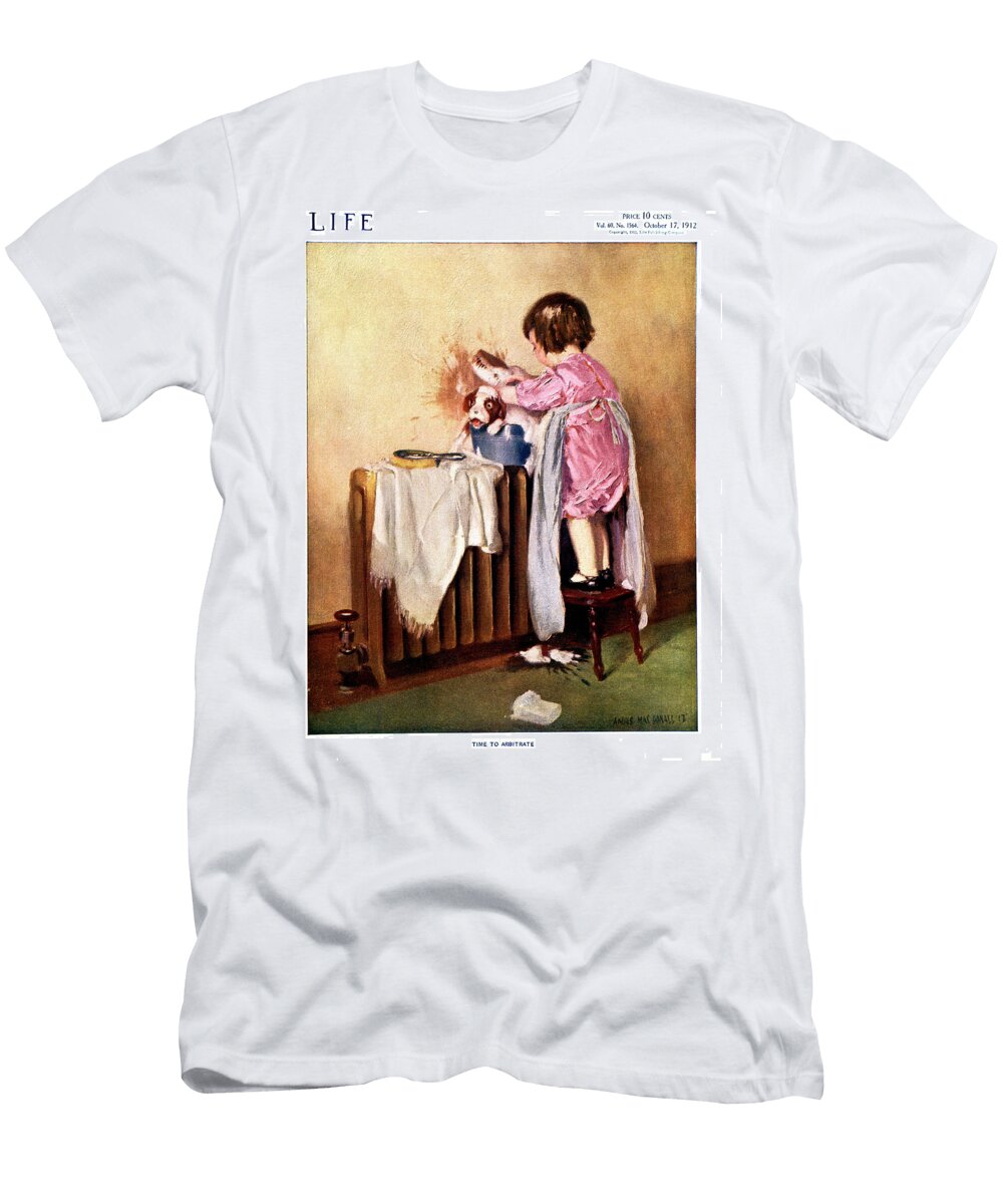 1910s Time to Arbitrate Girl Giving Vintage Images T-Shirt
