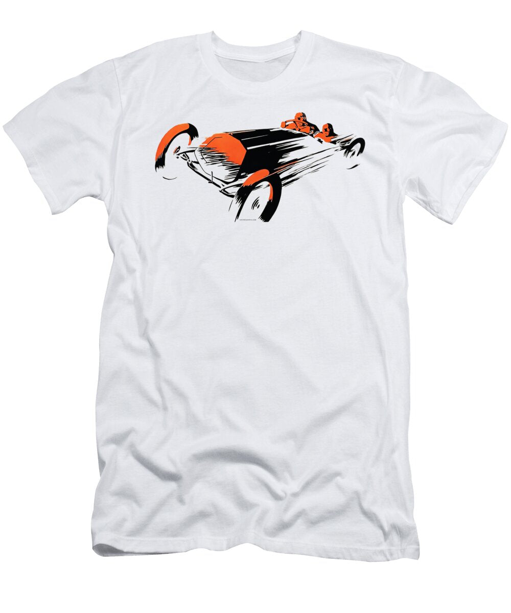 1910s Two Man Racing Car Retrographs T-Shirt