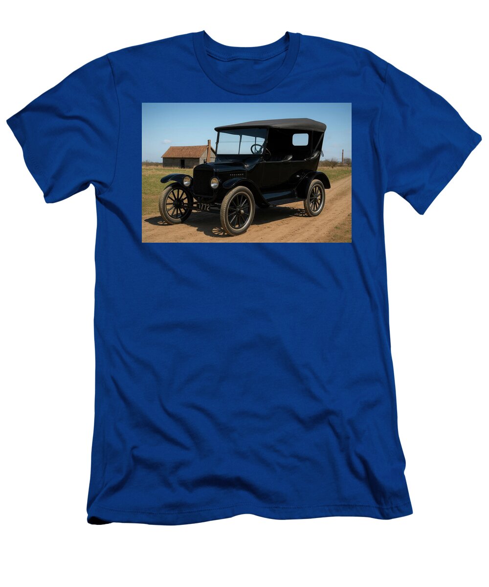 1917 1922 Ford Model T Touring on a Country Road Cathy Anderson T-Shirt