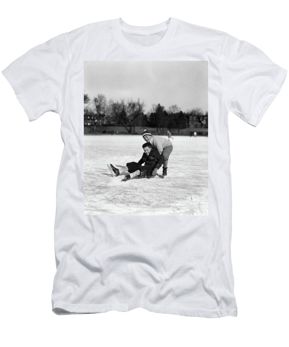 1920s 1930s Two Smiling Boys Looking Vintage Images T-Shirt