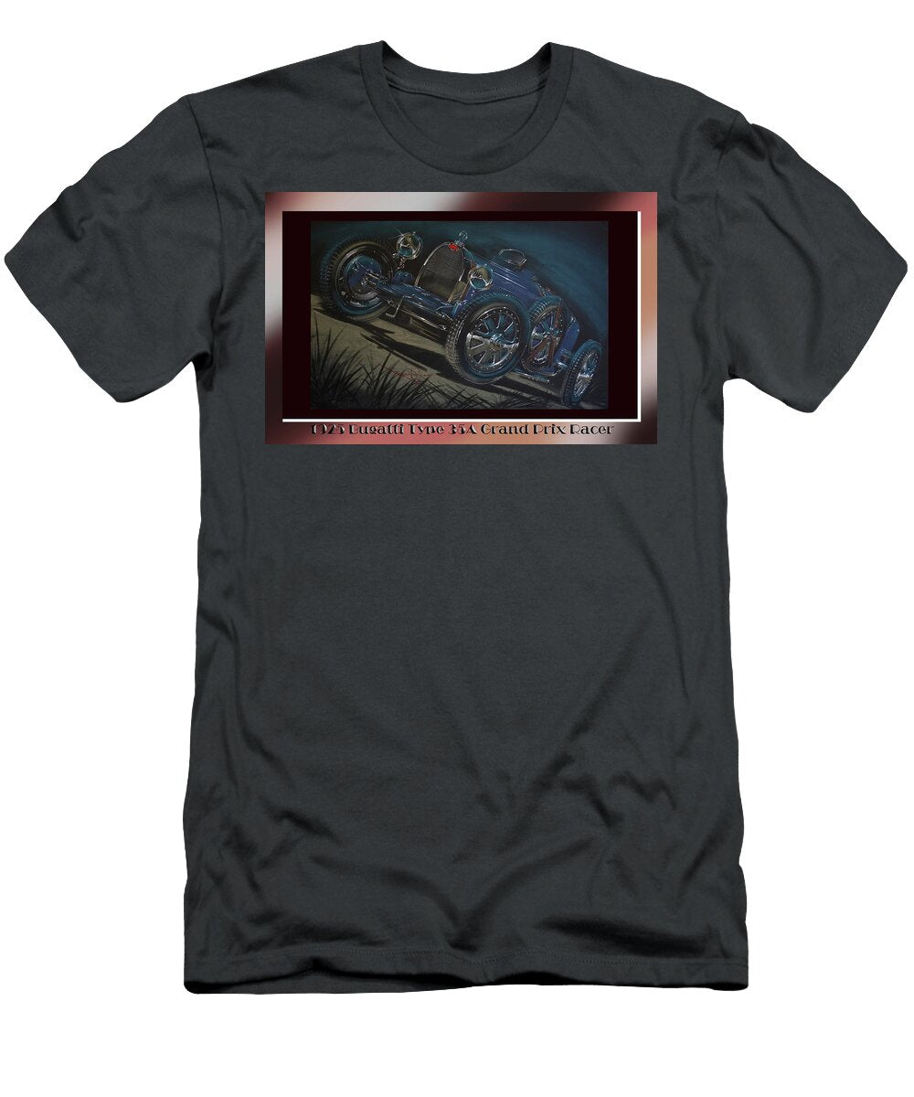 1925 Bugatti 35a Grand Prix Racer Rickey Martins T-Shirt
