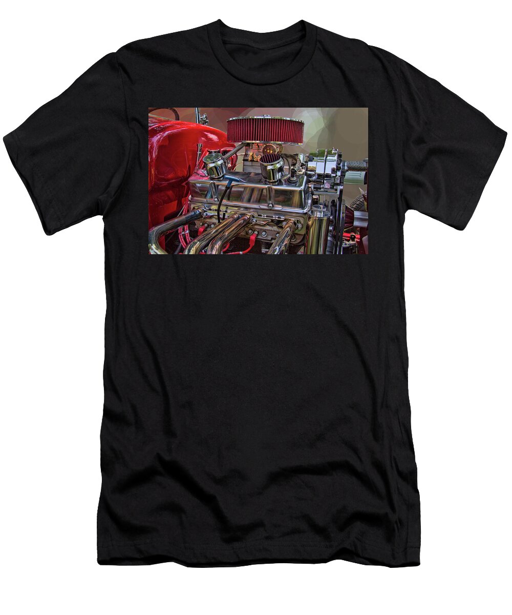 1927 Ford Roadster Hot Rod Engine Nick Gray T-Shirt
