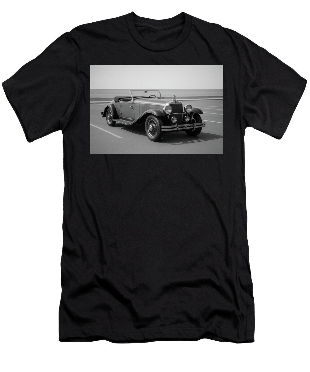 1928 Mercedes Benz Ssk Roadster Black and White Cathy Anderson T-Shirt