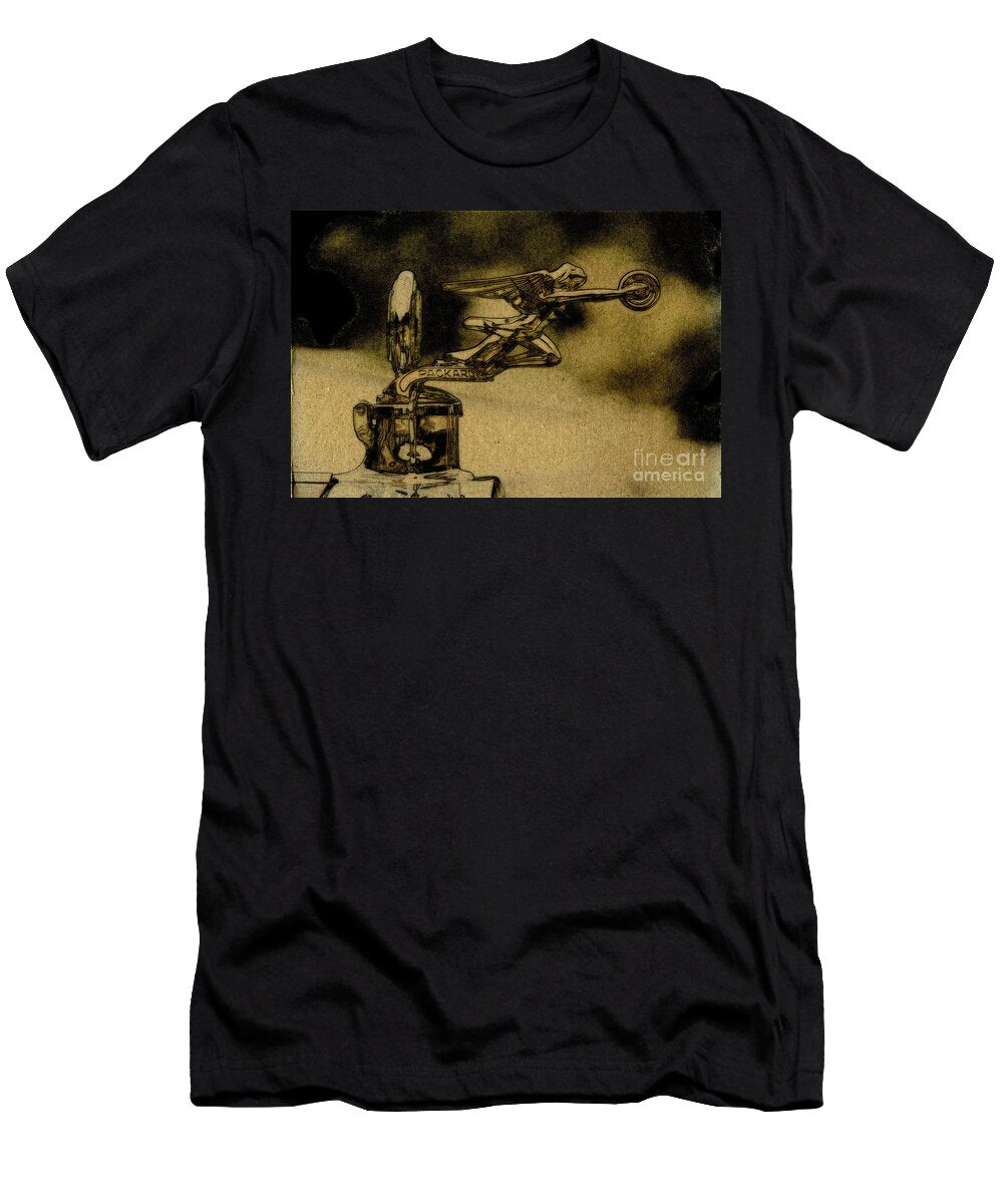1928 Packard Hood Ornament Sketch Dave Koontz T-Shirt