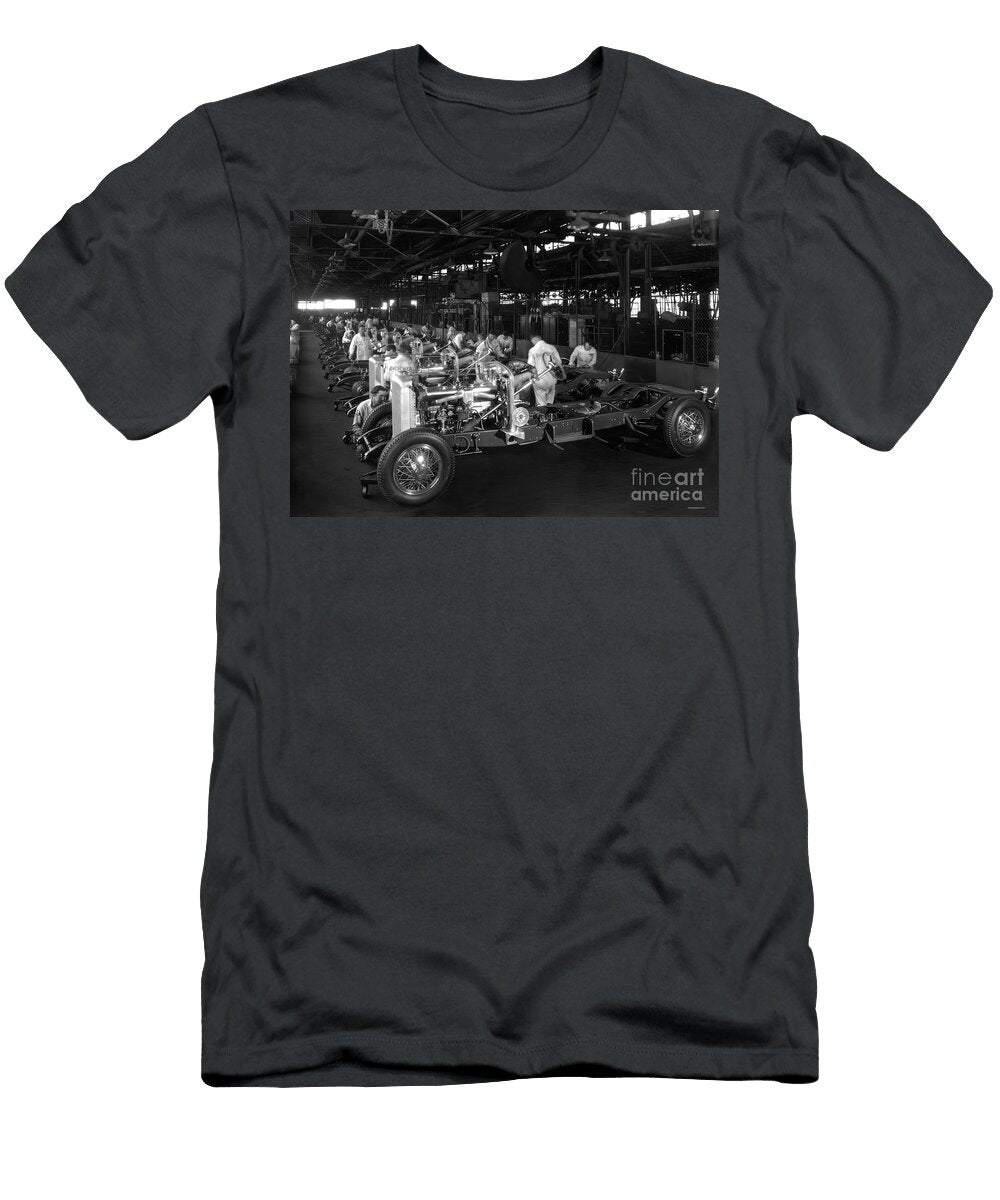 1929 Duesenberg Factory with Model J Chassis Under Construction Second in a Series Retrographs T-Shirt