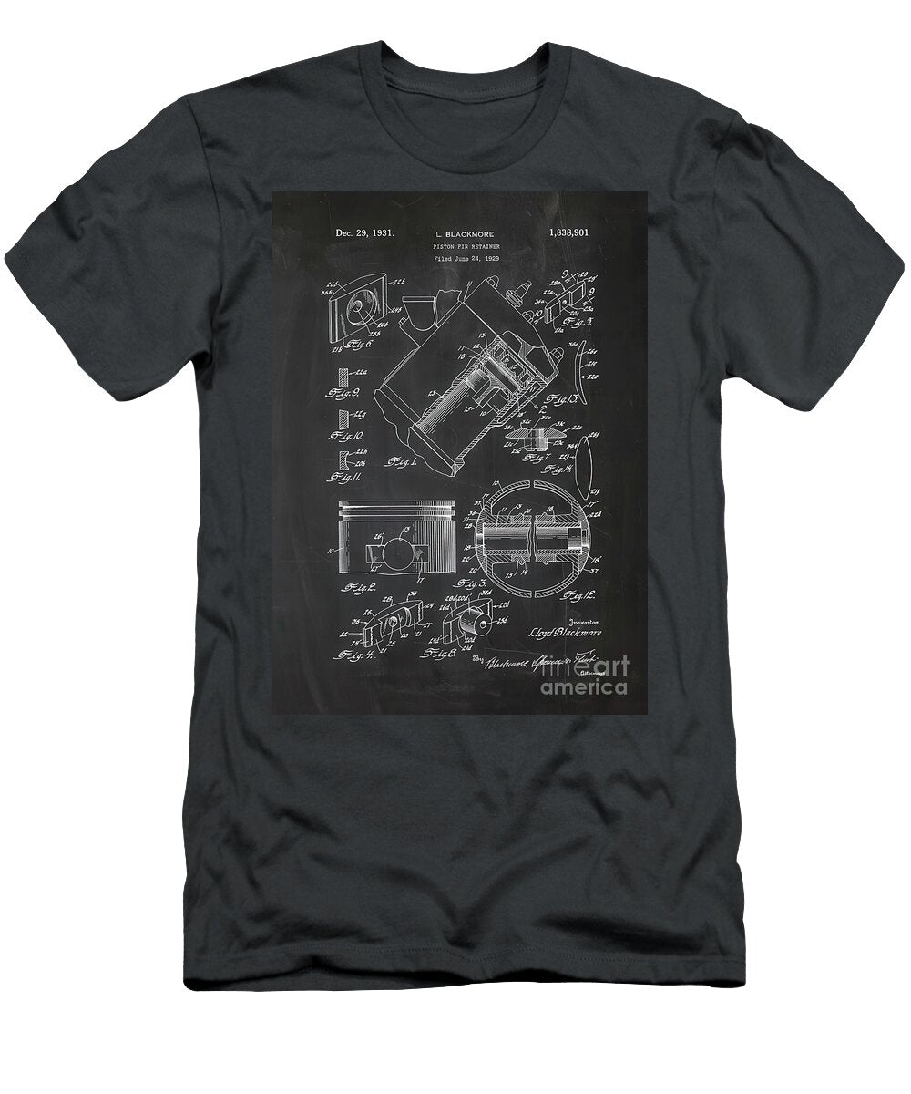 1929 Piston Pin Retainer Christian Hall T-Shirt