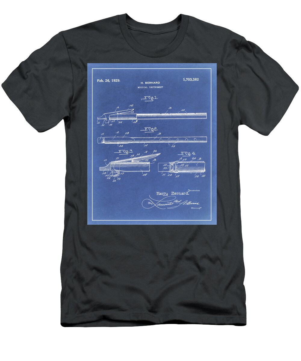 1929 Swanee Whistle Patent Diagram Dale Kincaid T-Shirt