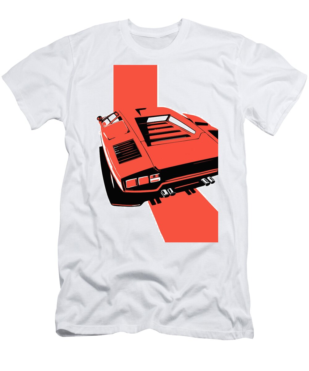 193 Lamborghini Countach Classic Italian Supercar Thespeedart T-Shirt