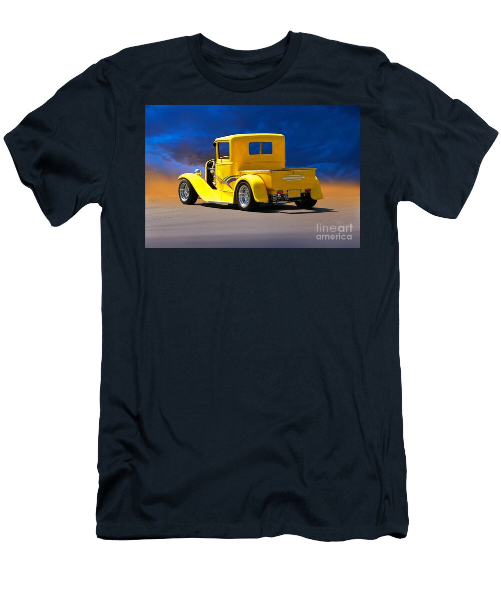 1930 Ford Model a Pick Up Rear View Dave Koontz T-Shirt