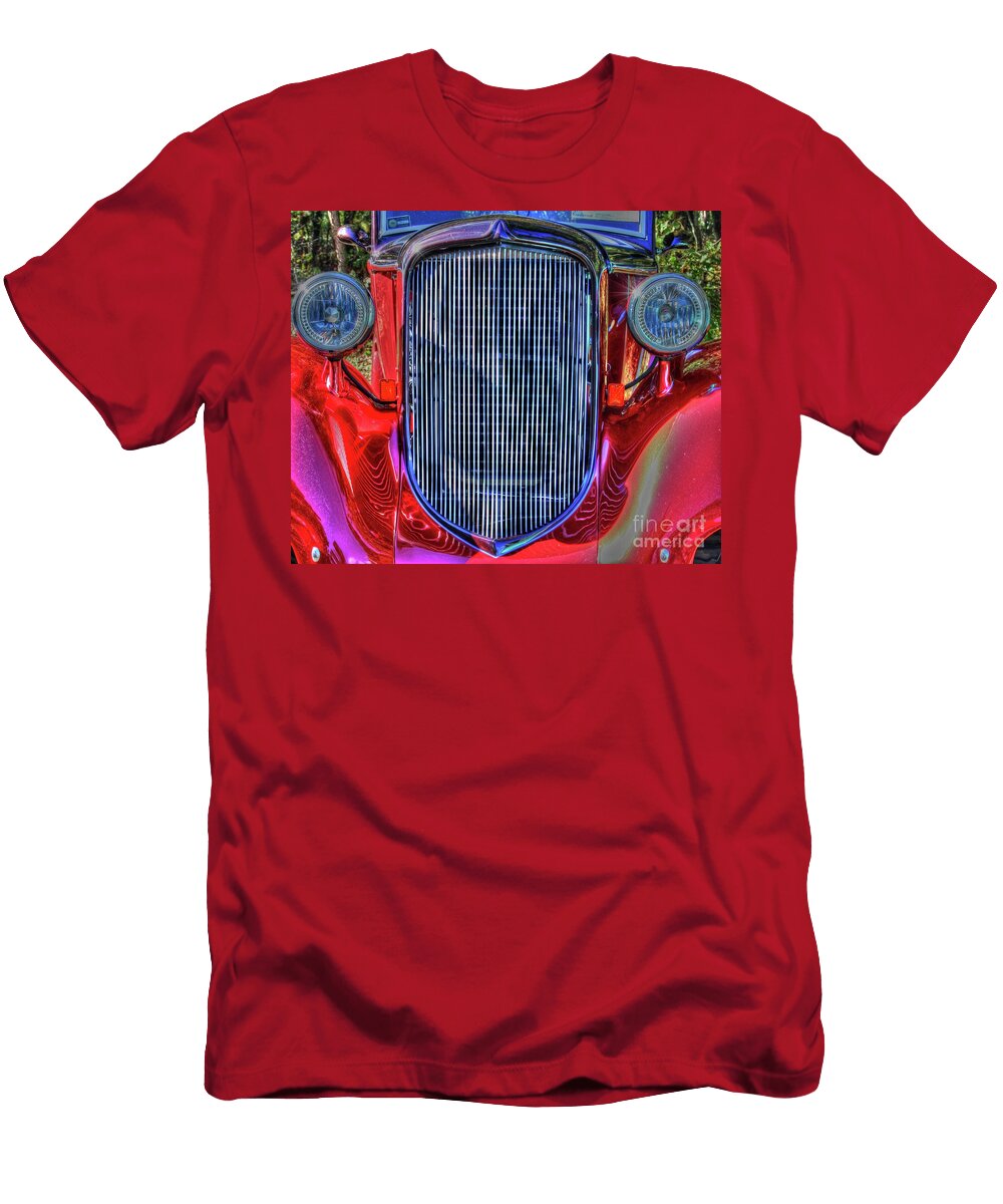 1930s Bright Red Plymouth with Steel Grille Brad Knorr T-Shirt