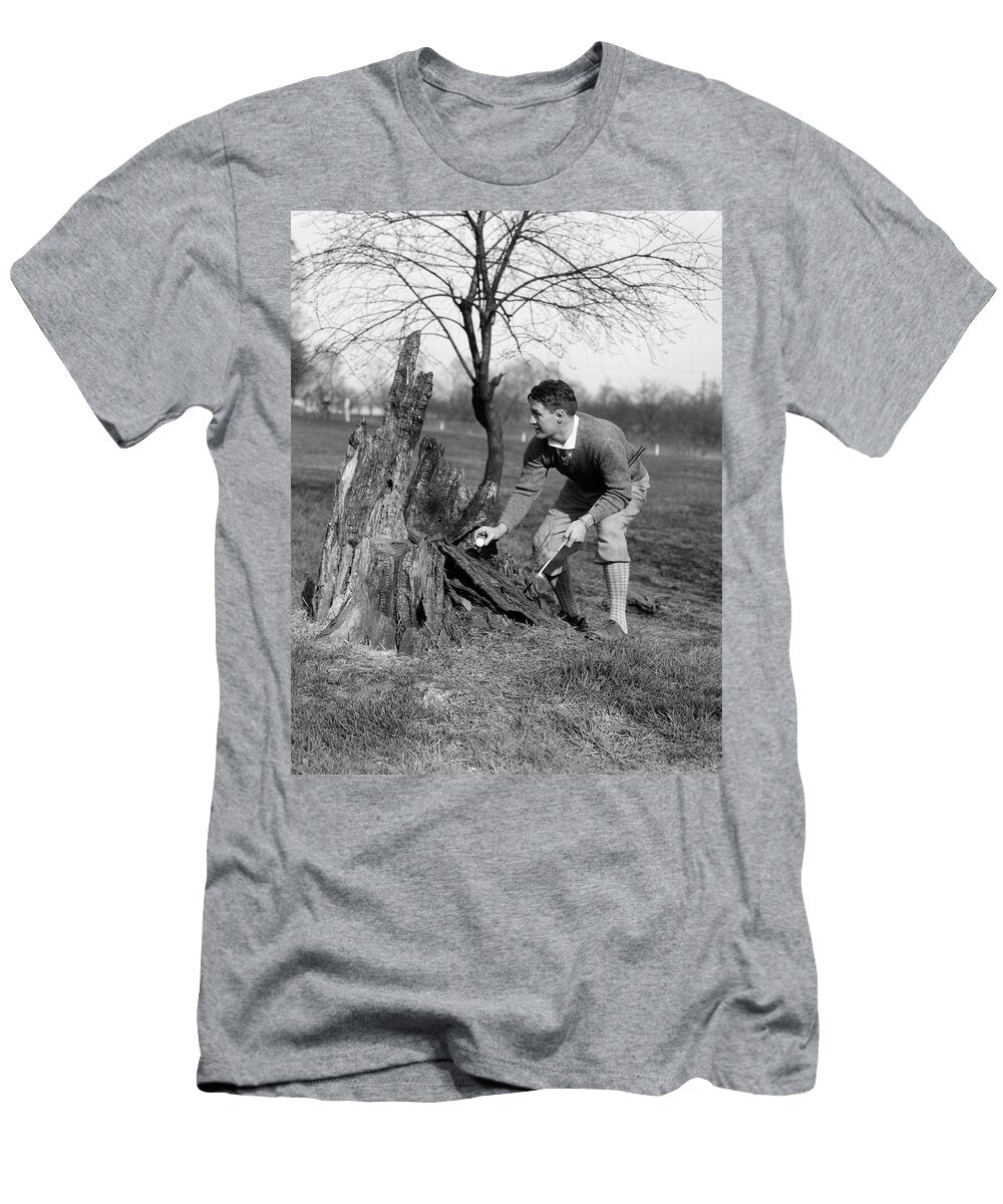 1930s Man Golfer Taking Golf Ball Vintage Images T-Shirt