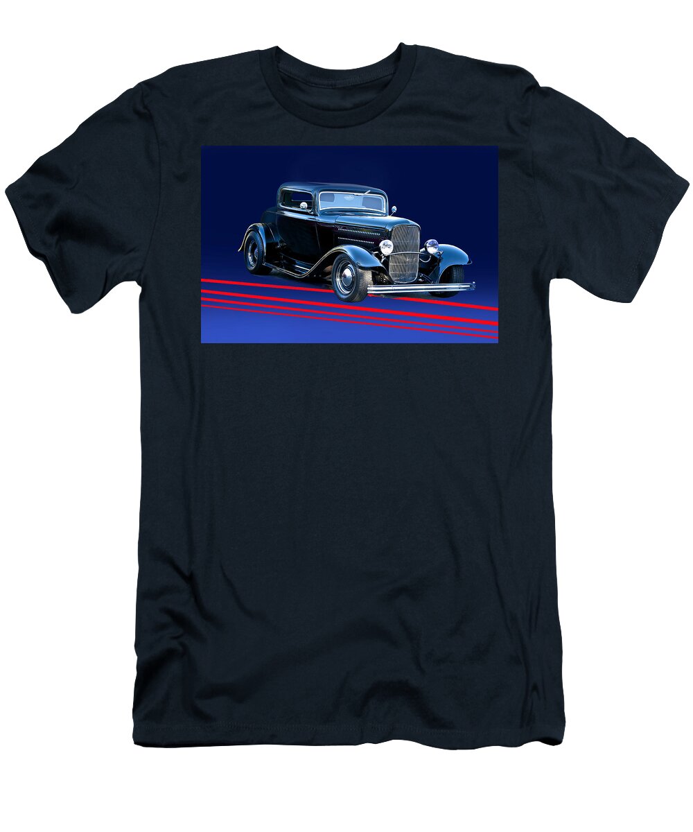 1932 Ford Coupe Blk N Blu Dave Koontz T-Shirt