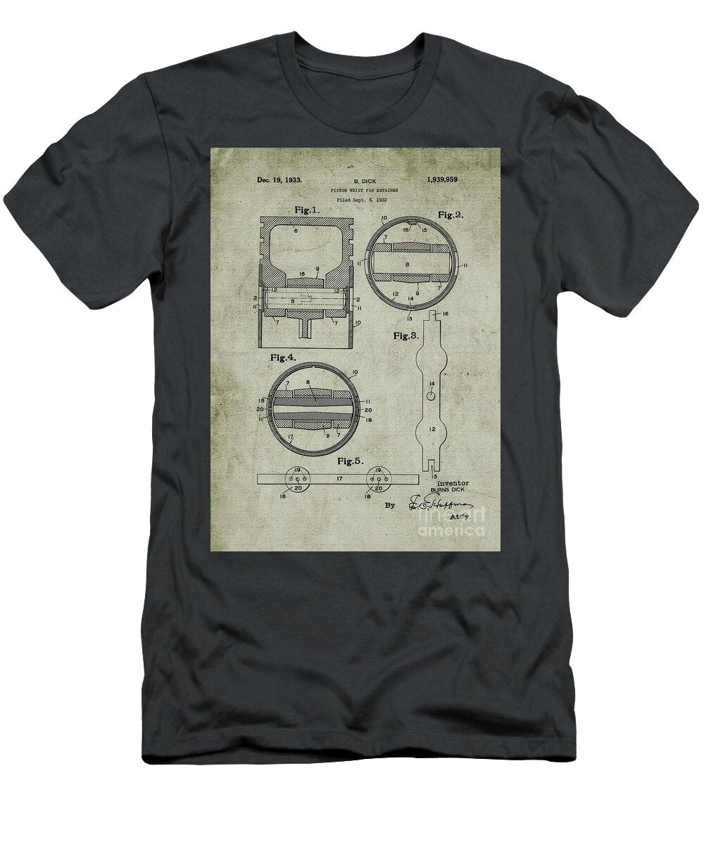 1932 Piston Wrist Pin Christian Hall T-Shirt