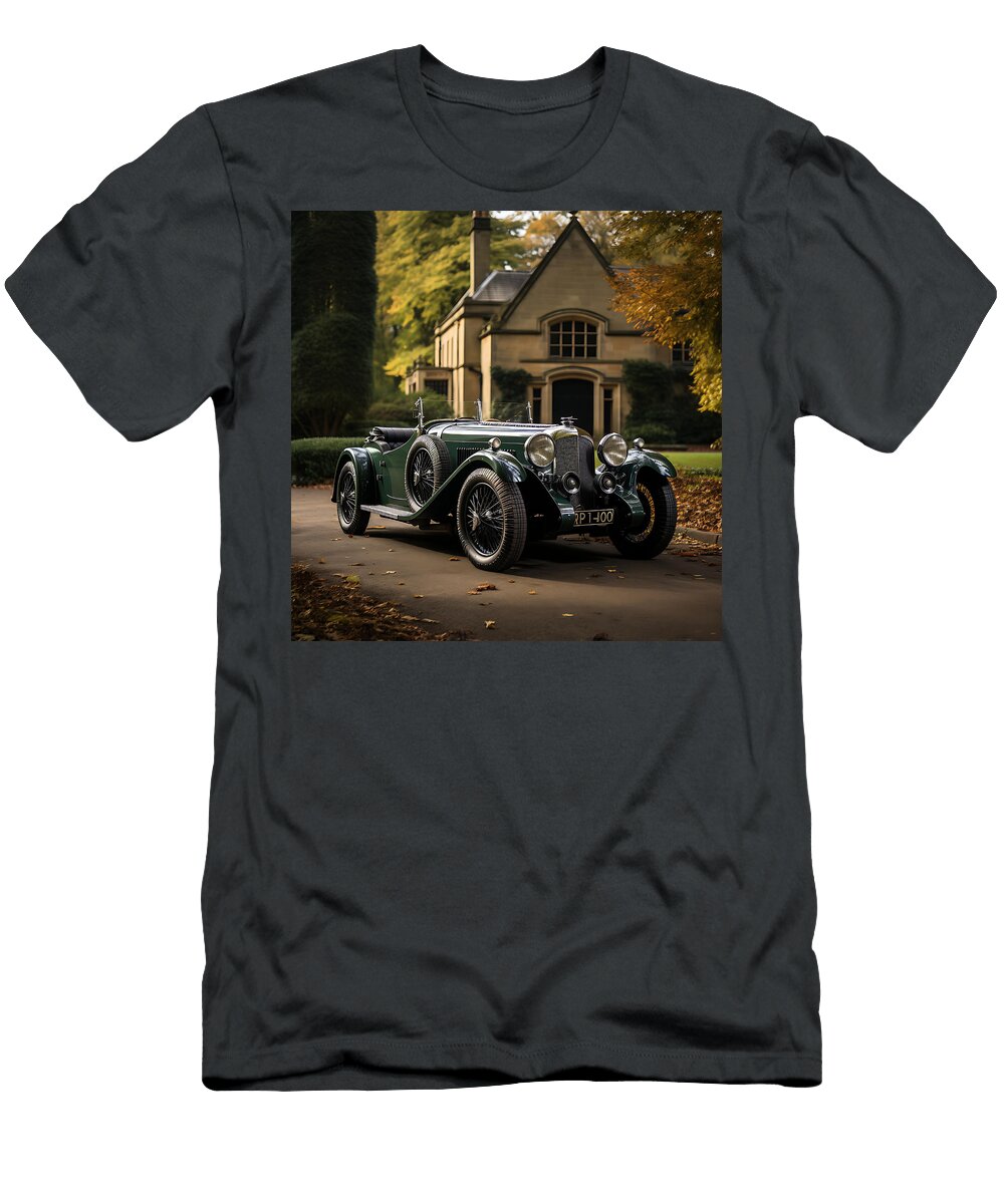 1934 Aston Martin 1 Litre Mark Ii Long Chassis By Asar Studios Celestial Images T-Shirt