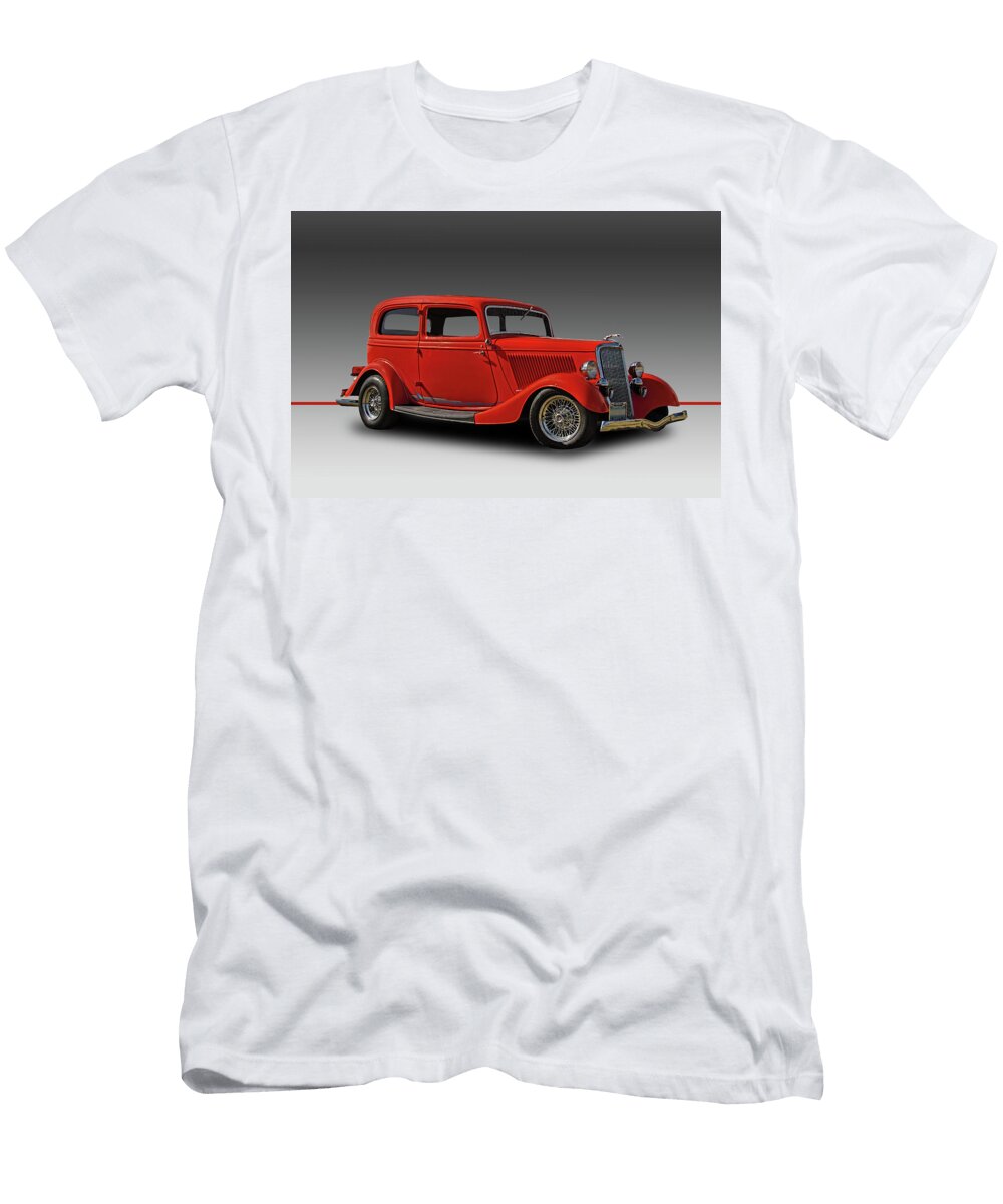 1934 Ford Classic 2 Door Sedan 0160 Nick Gray T-Shirt