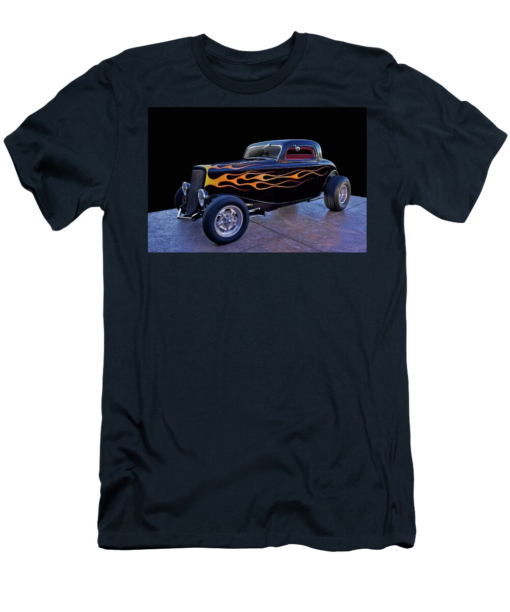 1934 Ford Coupe Blk on Blk Dave Koontz T-Shirt