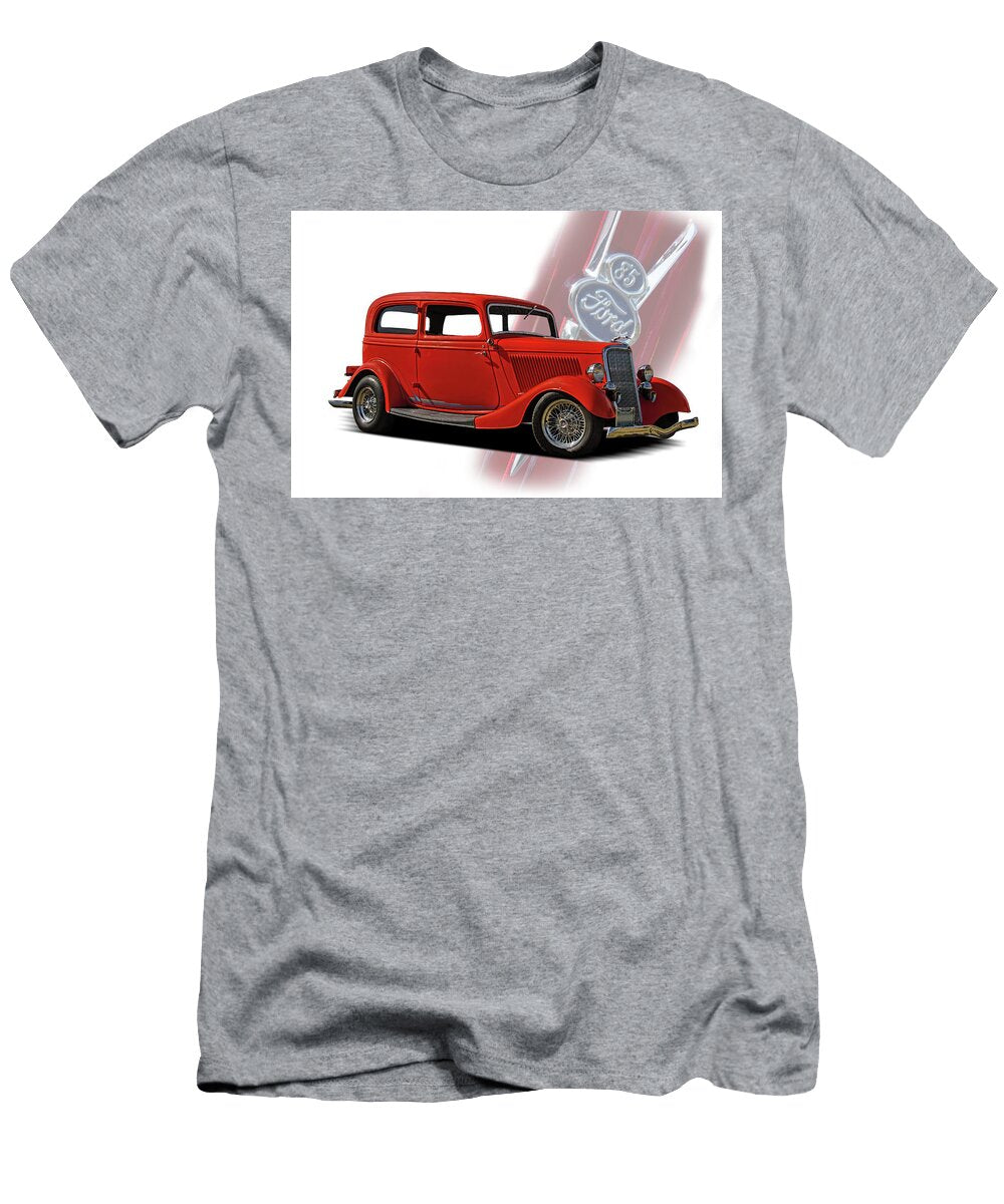 1934 Ford Two Door Sedan 0160 Nick Gray T-Shirt