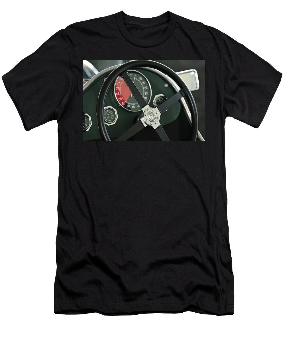 1934 Mg Pa Midget Supercharged Special Speedster Steering Wheel Jill Reger T-Shirt