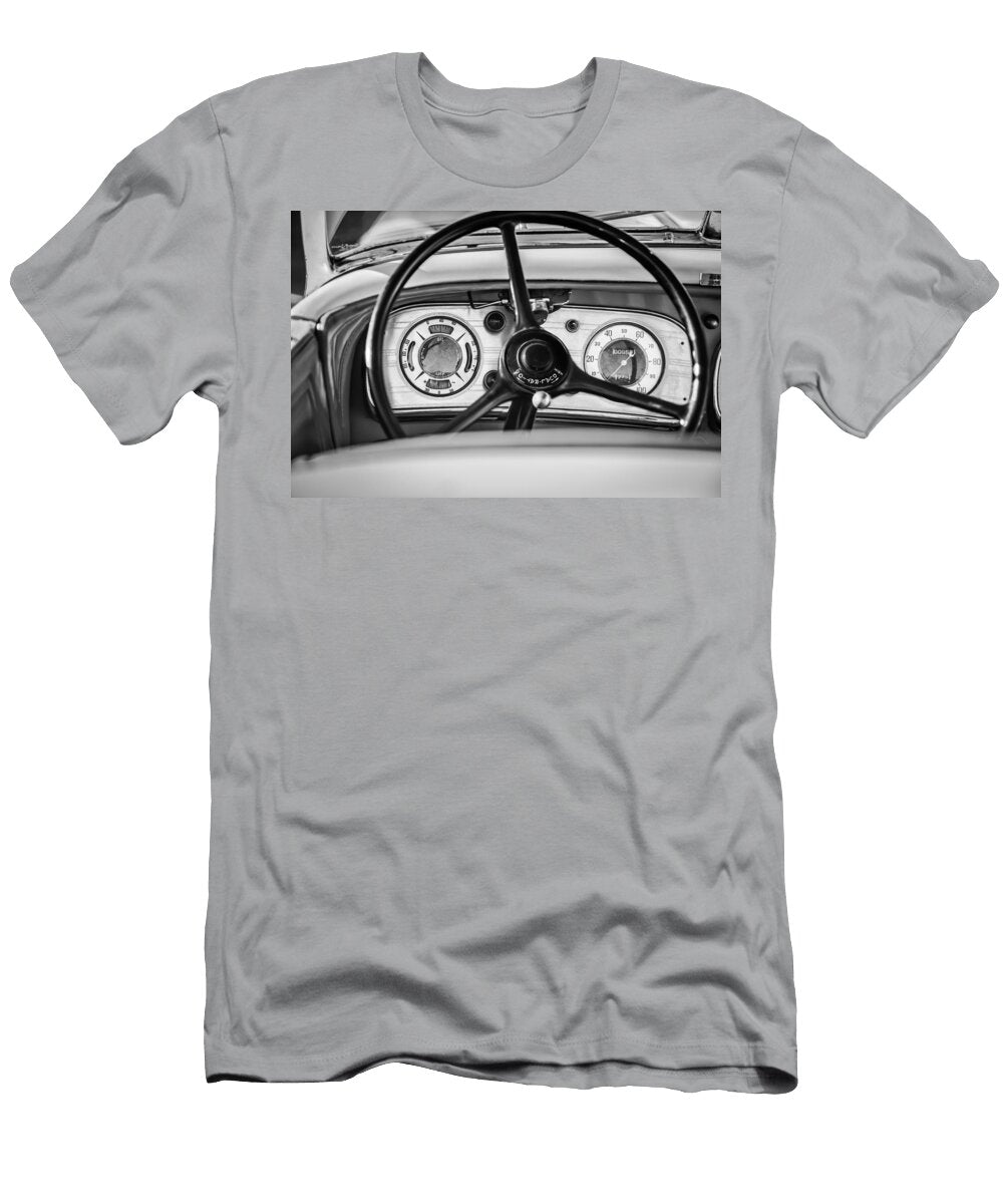 1935 Auburn 851 Supercharged Boattail Speedster Steering Wheel 0862bw Jill Reger T-Shirt