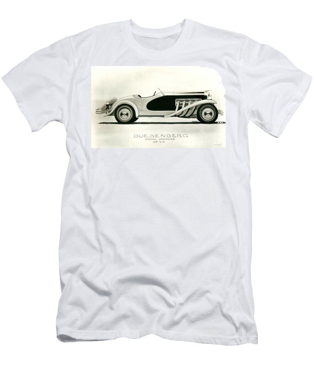 1935 Duesenberg Ssj Illustration Retrographs T-Shirt