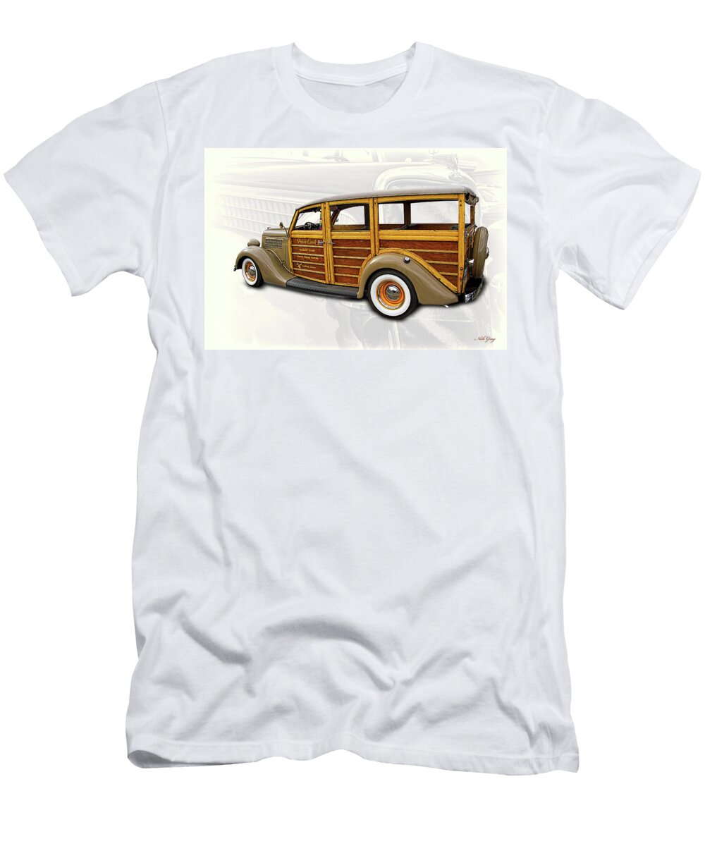 1935 Ford Woody Station Wagon Nick Gray T-Shirt