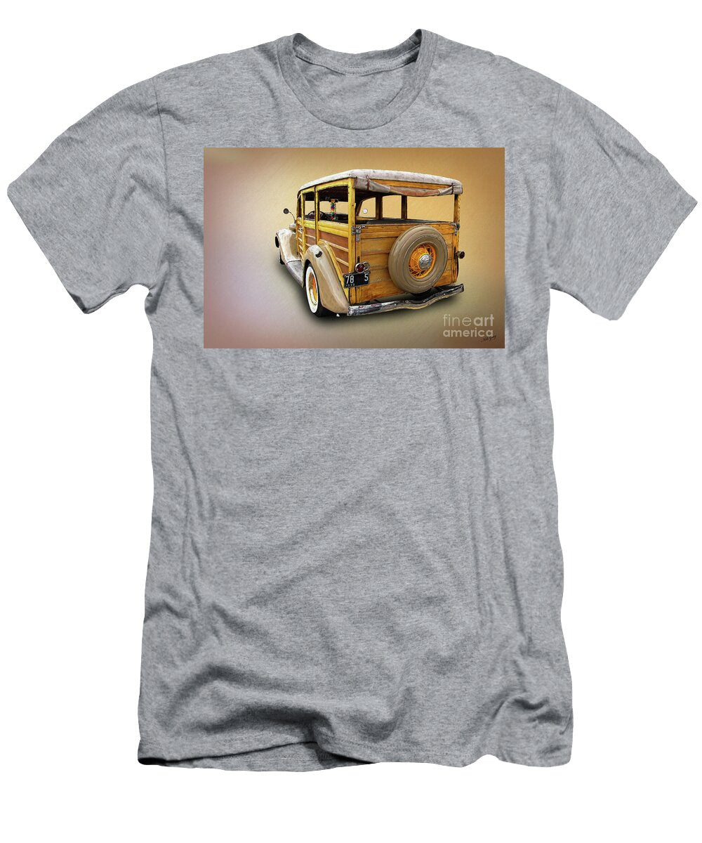 1935 Ford Woody Wagon 0244 Nick Gray T-Shirt