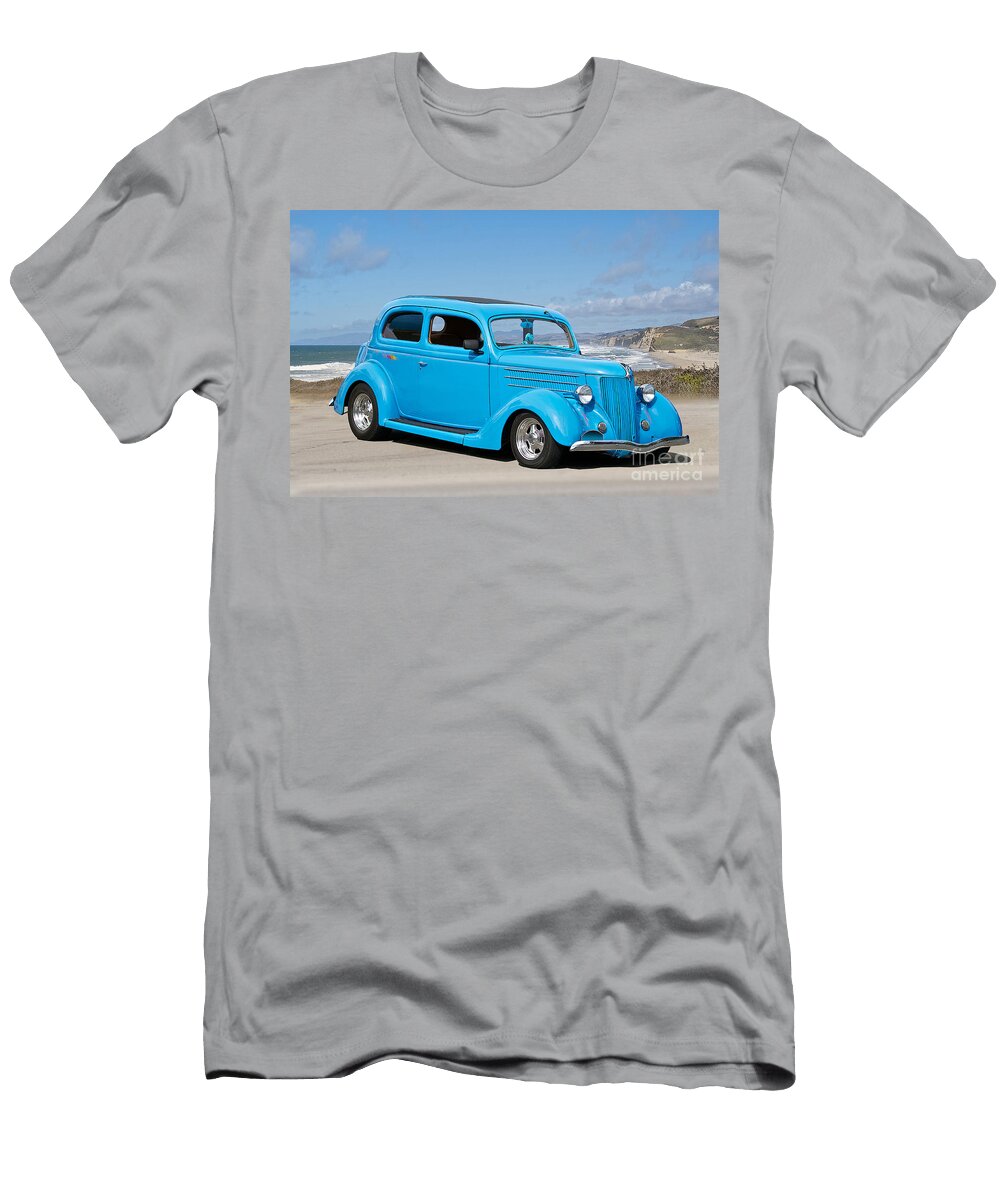 1936 Ford Tudor At Shoreline Dave Koontz T-Shirt