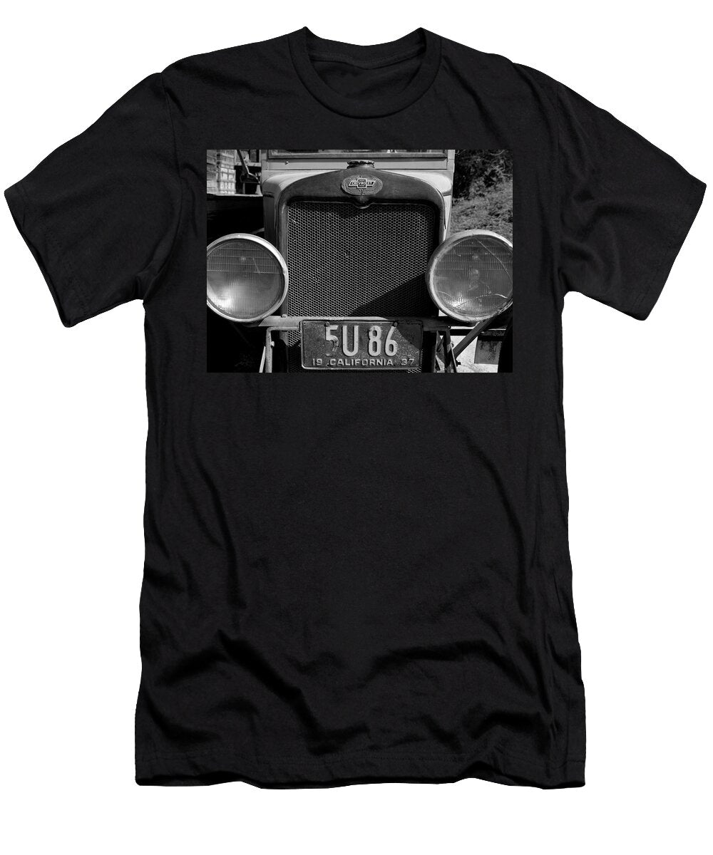 1937 Chevy Truck Front End Monochrome Craig Brewer T-Shirt