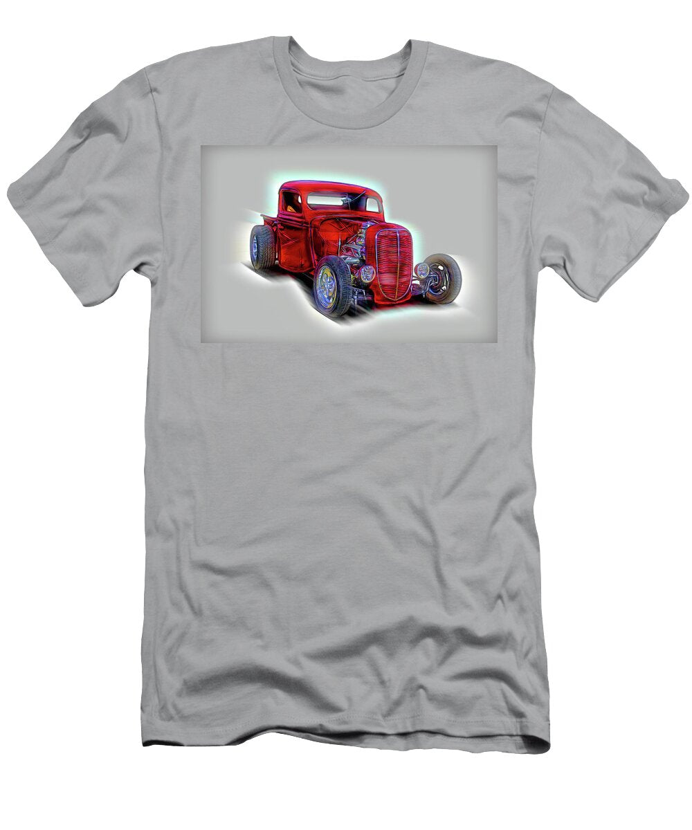 1937 Ford Truck Hot Rod Abstract Nick Gray T-Shirt