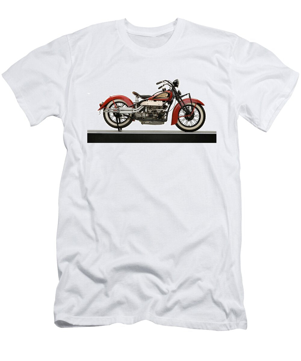 1937 Indian Twin Carburetor 1265cc Panoramic Images T-Shirt