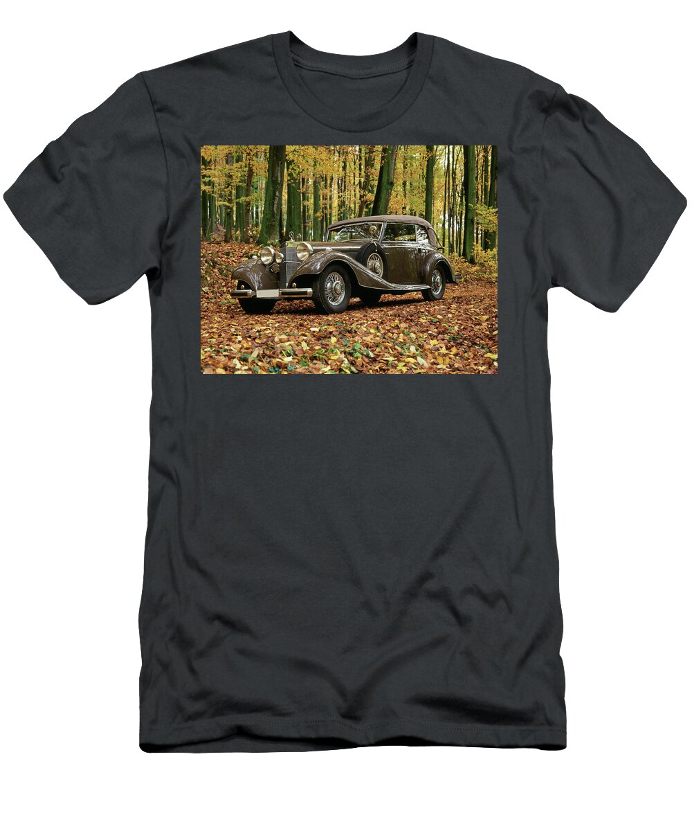 1937 Mercedes Benz 540k Supercharged Panoramic Images T-Shirt
