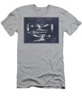 1937 Pontiac Radiator Cap Hood Ornament Blackboard Patent Print Greg Edwards T-Shirt