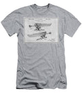1939 Packard Radiator Cap Hood Ornament Gray Patent Print Greg Edwards T-Shirt