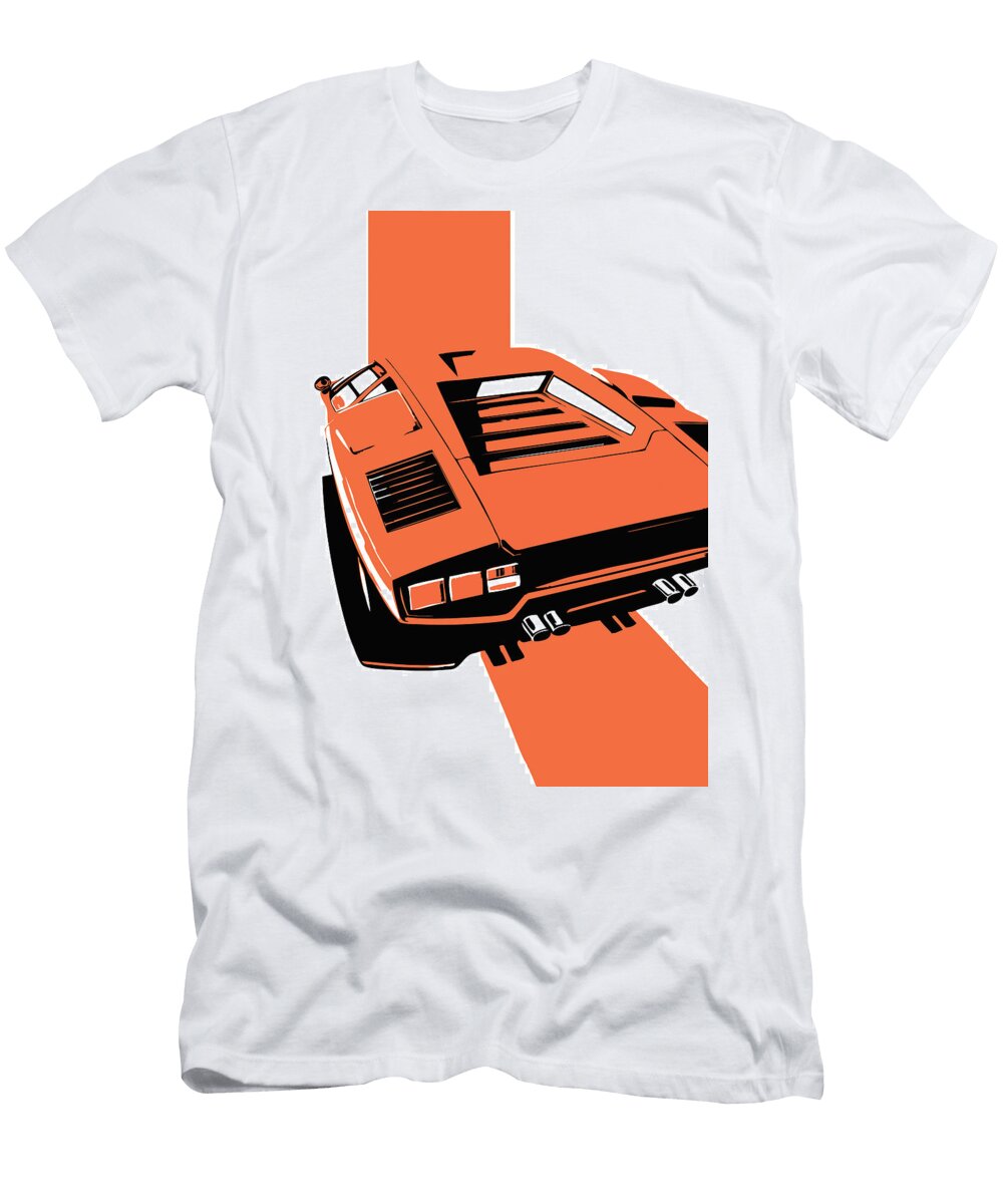 194 Lamborghini Countach Classic Italian Supercar Thespeedart T-Shirt