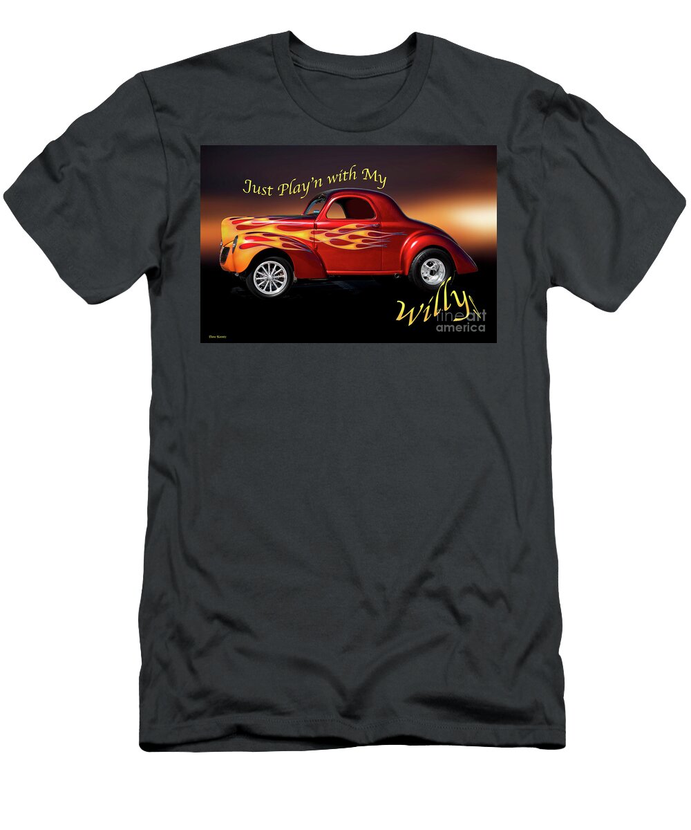 1940 Willys Coupe Jus Playn Dave Koontz T-Shirt