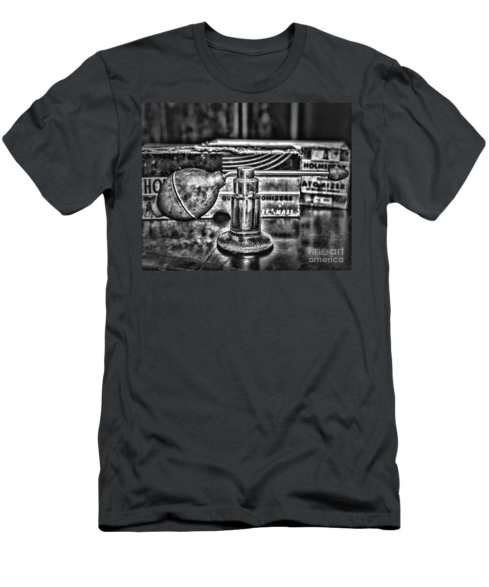 1940s Medicinal Atomizer Black and White Paul Ward T-Shirt