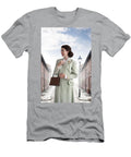 1940s Woman Smiling on a Terraced Street Lee Avison T-Shirt