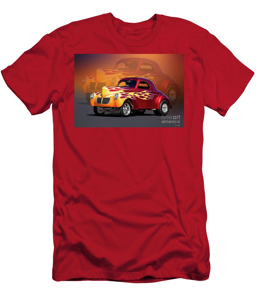 1941 Willys Gasser Coupe Double Vision Dave Koontz T-Shirt