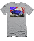 1947 Chevrolet Thriftmaster Pickup and American Flag Keith Webber Jr T-Shirt