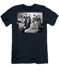 1950s High School Students Watching 16mm Educational Movie in Classroom Panoramic Images T-Shirt