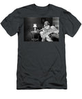 1950s Woman Silk Pajamas Sitting Edge Vintage Images T-Shirt