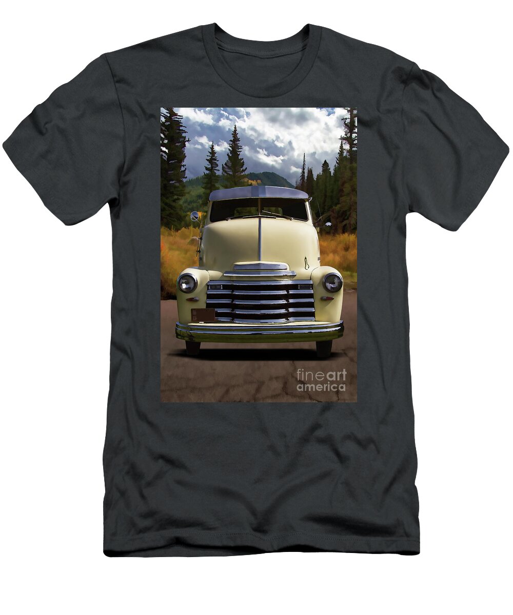 1951 Chevrolet Coe Cab Over Truck Digital Painting Nick Gray T-Shirt