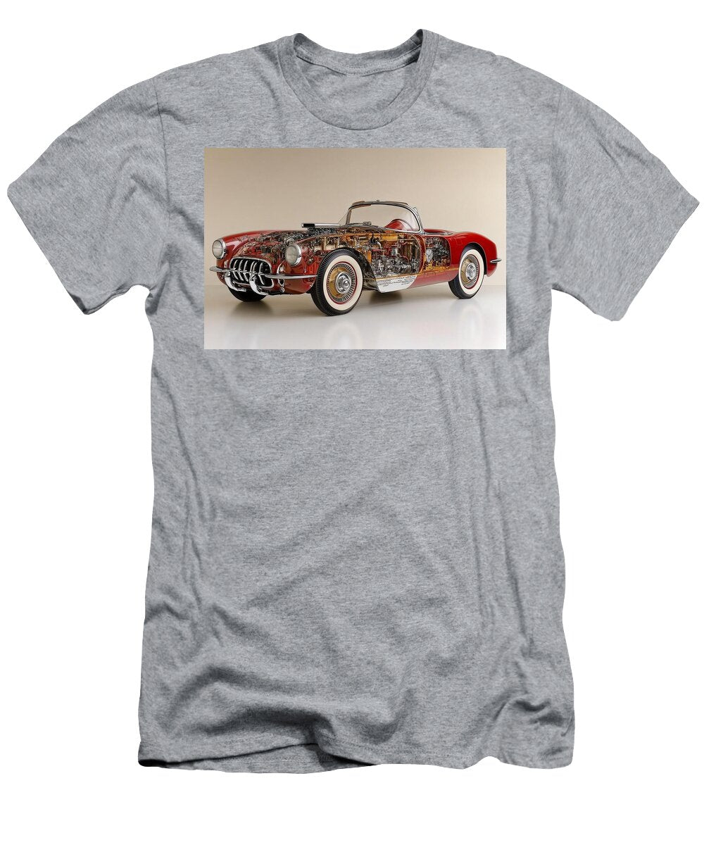 1953 Chevrolet Corvette C1 Renaissance Sketch Frederick Vellani T-Shirt