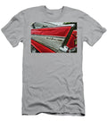 1957 Chevy Belair Tailfin Covered in Raindrops Paul Ward T-Shirt
