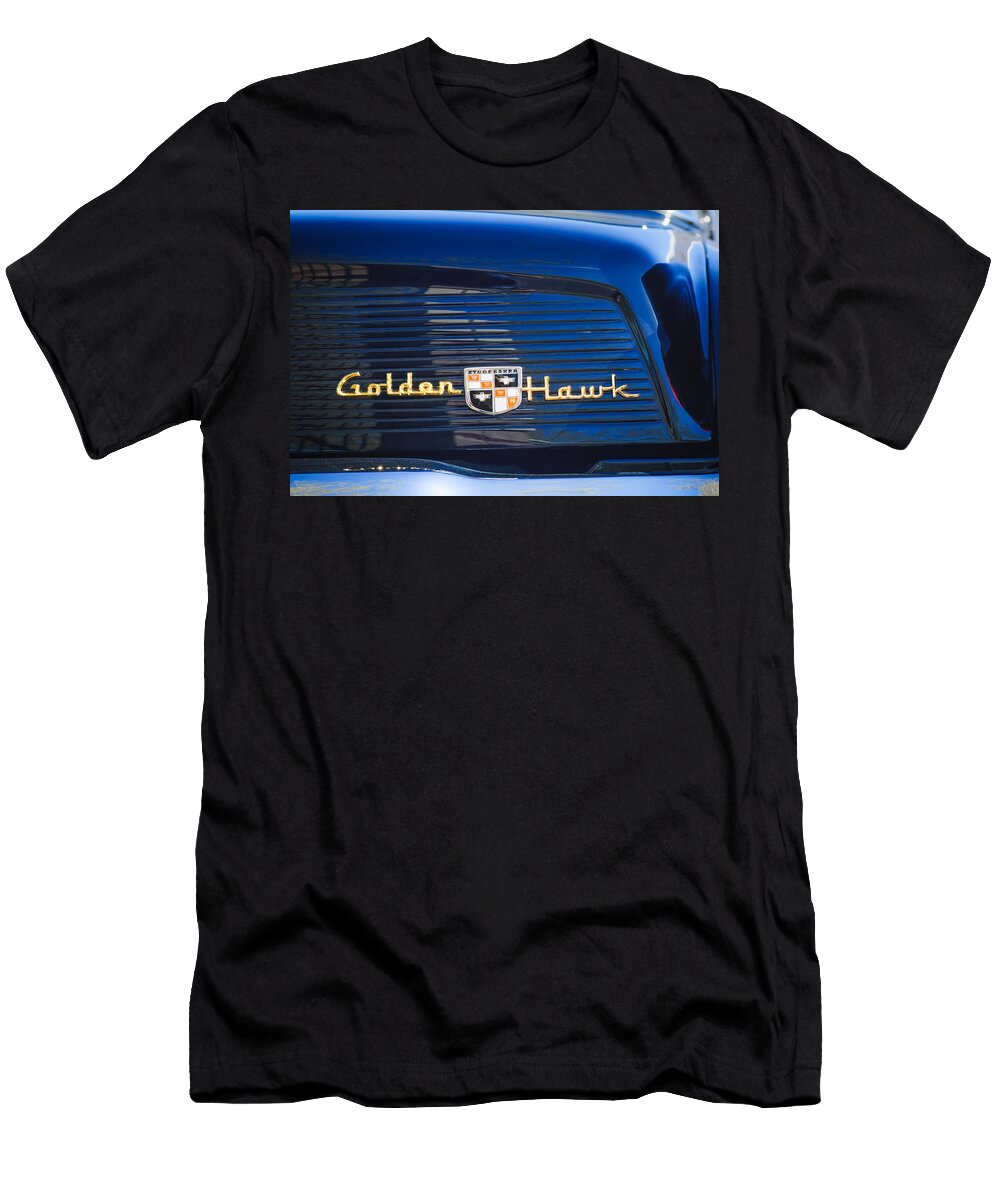 1957 Studebaker Golden Hawk Supercharged Sports Coupe Emblem Jill Reger T-Shirt