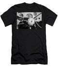 1957 Studebaker Golden Hawk Supercharged Sports Coupe Steering Wheel Emblem 1202bw Jill Reger T-Shirt